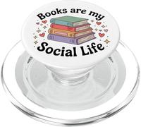 Les Livres sont ma Vie Sociale Les Amateurs de Livres Bibliophile Retro PopSockets PopGrip pour MagSafe