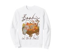 Les Livres sont Meilleurs à l'automne, Une Citrouille à Lire en Automne Sweatshirt