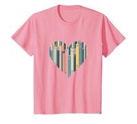 Les Livres sont Mon langage d'amour - Bookworm Gift T-Shirt, Enfant, Rose, 10 Ans