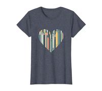 Les Livres sont Mon langage d'amour - Bookworm Gift T-Shirt, Femme, Bleu Chiné, 3XL