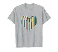 Les Livres sont Mon langage d'amour - Bookworm Gift T-Shirt, Homme, Gris Chiné, S