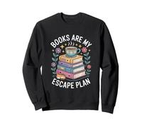 Les Livres sont Mon Plan d'évasion pour Les Amoureux de la Lecture | Esthétique Sweatshirt