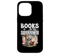 LES LIVRES SONT MON SUPERPOUVOIR : un rat de bibliothèque qui lit beaucoup, avide de connaissances Coque pour iPhone 14 Pro Max