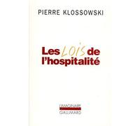 Les Lois de l'hospitalité de Klossowski.Pierre (1995) Poche