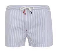 les loulous de la plage - Maillot Short de Bain Homme Rayé Bleu Ciel et Blanc - Owen 2515 Stripe Taille XL 44-46