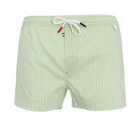 les loulous de la plage - Maillot Short de Bain Homme Rayé Vert Amande et Blanc - Owen 2517 Stripe Taille L 42-44