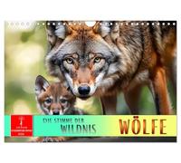 Les loups - la voix de la nature sauvage, Version française (Calendrier mural 2026 DIN A4 portrait), Calendrier CALVENDO mensuel