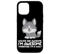 Les Loups-Loups sont géniaux Je suis génial Donc Je suis Un Loup Coque pour iPhone 12/12 Pro
