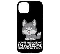 Les Loups-Loups sont géniaux Je suis génial Donc Je suis Un Loup Coque pour iPhone 15 Plus