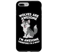 Les Loups-Loups sont géniaux Je suis génial Donc Je suis Un Loup Coque pour iPhone 7 Plus/8 Plus