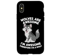 Les Loups-Loups sont géniaux Je suis génial Donc Je suis Un Loup Coque pour iPhone X/XS