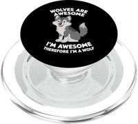 Les Loups-Loups sont géniaux Je suis génial Donc Je suis Un Loup PopSockets PopGrip pour MagSafe