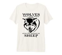 Les Loups ne Perdent Pas Le Sommeil sur l'opinion des Moutons T-Shirt Haut de Gamme