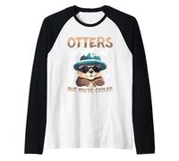 Les loutres sont Cool mais Vous êtes Plus Cool Manche Raglan