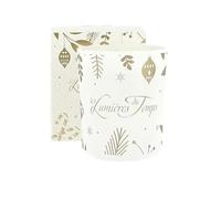 Les Lumières du Temps Bougie NOËL 180g Fleur de Givre 55H