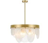 Les lustres, les lumières en verre modernes, les S, les plafonds LED sont à la hauteur réglable, adaptés aux Dinirooms, aux îlots de cuisine, aux chambres et aux vies directrices / 45 cm (45 cm)