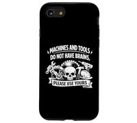 Les Machines et Outils n'ont Pas Le Cerveau d'utiliser Votre Propre Cadeau de sécurité Coque pour iPhone SE (2020) / 7/8