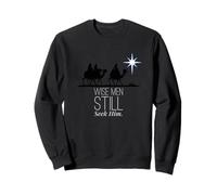 Les Mages Le cherchent Toujours à Lui Offrir Un Motif de Noël chrétien de Jésus Sweatshirt