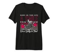 Les Mains sur Les Hanches, Un Sourire sur Les lèvres, des Pas de Danse T-Shirt Haut de Gamme