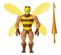Les Maîtres de l’Univers Origins Bourdon Figurine articulée de 14 cm Collection Cartoon, Roi des Hommes-Insectes dans la série télévisée des années 1980, avec Ailes, Lunettes et Javelot, JBM88