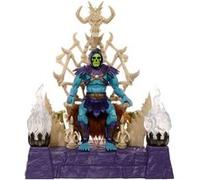 Masters of the Universe Masterverse Coffret avec figurine articulée Skeletor et trône, bougeoirs lumineux, capuche et cape amovibles, 2 bâtons, HXX63