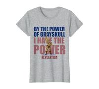 Les Maîtres de l'univers : Révélation : J'Ai Le Pouvoir T-Shirt, Femme, Gris Chiné, XL