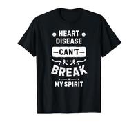 Les Maladies du cœur ne Peuvent Pas me briser l'esprit T-Shirt Graphique avec Valeur, Homme, Noir, XL