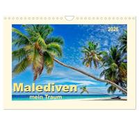 Les Maldives - mon rêve, Version française (Calendrier mural 2026 DIN A4 portrait), Calendrier CALVENDO mensuel