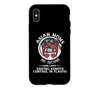 Les Mamans asiatiques sont géniales et adorent Garder la télécommande en Plastique Coque pour iPhone X/XS