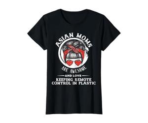 Les Mamans asiatiques sont géniales et adorent Garder la télécommande en Plastique T-Shirt Graphique avec Valeur