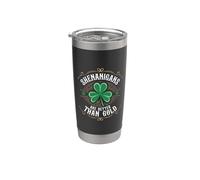 Les manigances de la Saint-Patrick sont meilleures que l'or Gobelet isotherme en acier inoxydable double paroi