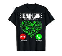 Les manigances Disent Que C'est la Saint-Patrick Irlandais T-Shirt Graphique avec Valeur, Homme, Noir, S