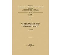Les Manuscrits Syriaques De Parchemin Du Sinai Et Leurs 'membra Disjecta