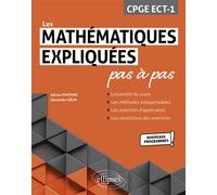 Les Mathématiques expliquées pas à pas - CPGE ECT-1 - Programme 2021 - Adrien Fontaine - Ellipses - broché - Scolaire / Universitaire
