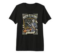 Les mathématiques Font Peur mais Je Peux Aider Un Professeur de Skeleton T-Shirt Haut de Gamme