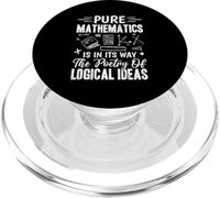 Les mathématiques pures sont à sa façon la poésie des idées logiques PopSockets PopGrip pour MagSafe