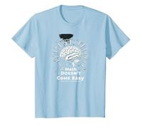 Les mathématiques sont Difficiles, mais Vous Aussi Inspirer Le Pouvoir cérébral T-Shirt, Enfant, Bleu Céleste, 2 Ans