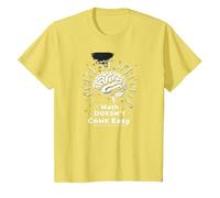 Les mathématiques sont Difficiles, mais Vous Aussi Inspirer Le Pouvoir cérébral T-Shirt, Enfant, Citron, 4 Ans