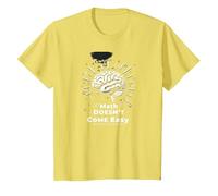 Les mathématiques sont Difficiles, mais Vous Aussi Inspirer Le Pouvoir cérébral T-Shirt, Enfant, Citron, 6 Ans