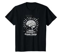 Les mathématiques sont Difficiles, mais Vous Aussi Inspirer Le Pouvoir cérébral T-Shirt, Enfant, Noir, 10 Ans