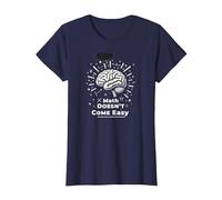 Les mathématiques sont Difficiles, mais Vous Aussi Inspirer Le Pouvoir cérébral T-Shirt, Femme, Bleu Marine, 3XL