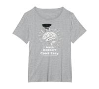 Les mathématiques sont Difficiles, mais Vous Aussi Inspirer Le Pouvoir cérébral T-Shirt, Femme Grandes Tailles, Gris Chiné, 5X