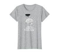 Les mathématiques sont Difficiles, mais Vous Aussi Inspirer Le Pouvoir cérébral T-Shirt, Femme, Gris Chiné, S