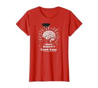 Les mathématiques sont Difficiles, mais Vous Aussi Inspirer Le Pouvoir cérébral T-Shirt, Femme, Rouge, S