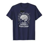 Les mathématiques sont Difficiles, mais Vous Aussi Inspirer Le Pouvoir cérébral T-Shirt, Homme, Bleu Marine, 4XL