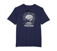 Les mathématiques sont Difficiles, mais Vous Aussi Inspirer Le Pouvoir cérébral T-Shirt, Homme Grandes Tailles, Bleu Marine, 4X Tall