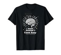Les mathématiques sont Difficiles, mais Vous Aussi Inspirer Le Pouvoir cérébral T-Shirt, Homme, Noir, S