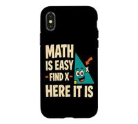 Les mathématiques sont faciles à trouver X Géométrie Amusante pour Un Professeur de mathématiques Coque pour iPhone X/XS
