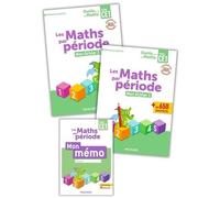 Les Maths Par Période Ce1 - Pack 3 Volumes : Mon Fichier 1 & 2 + Mon Mémo