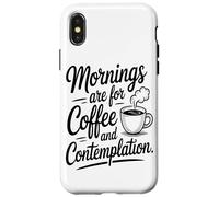 Les Matins sont Faits pour Le Café Et La Contemplation Coque pour iPhone X/XS